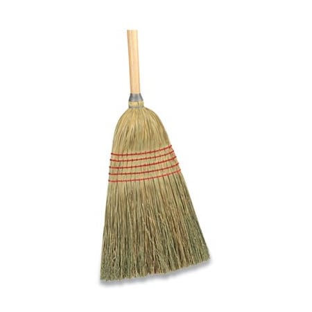 Coastwide Professional CORN BROOM, CORN FIBER BRISTLES, 56in OVERALL LENGTH, NATURAL 24420776